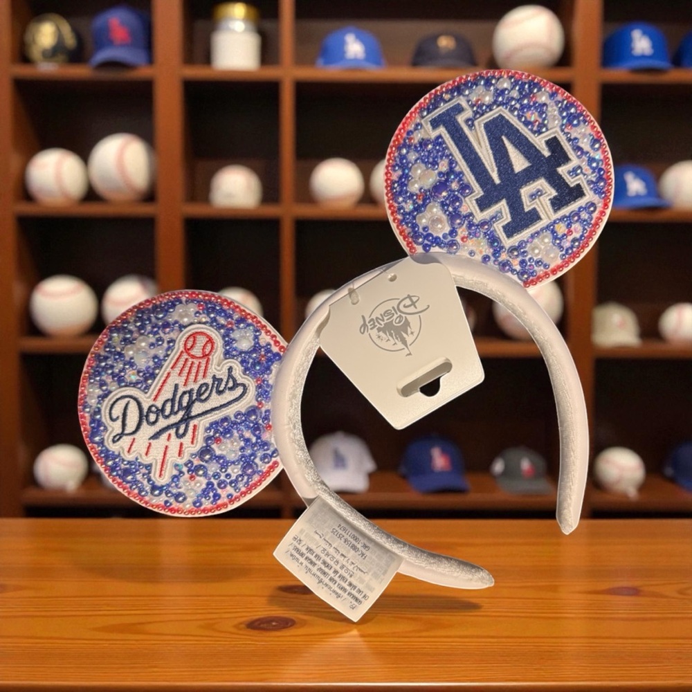 Disney Dodgers Mickey Ears Headband - Blue and White